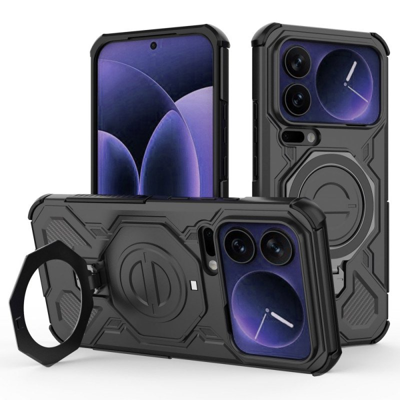Skal För Xiaomi 17 Pro Max Magnetisk Med Roterande Stativ