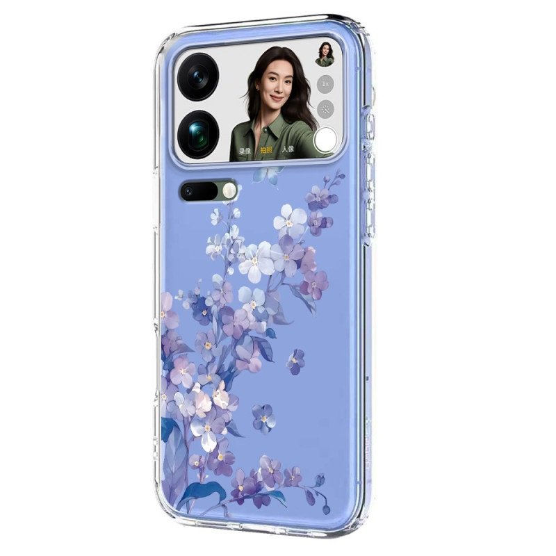Skal Xiaomi 17 Pro Max Fjärilar Och Blommor