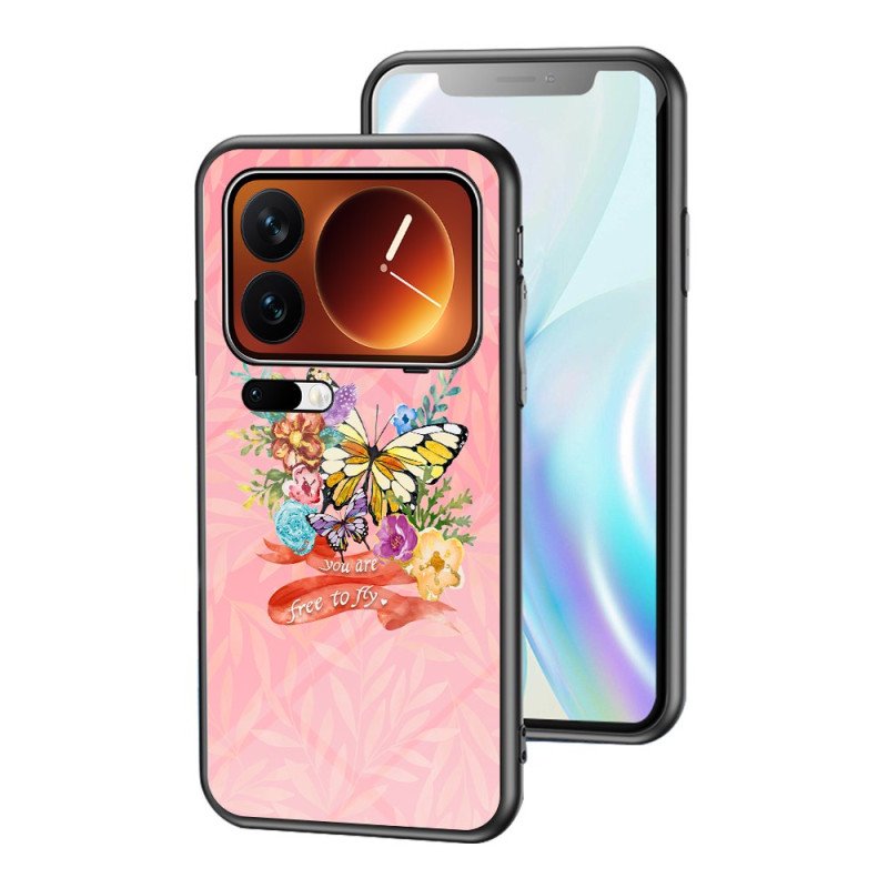 Skal Xiaomi 17 Pro Max Fjärilsmönster I Härdat Glas