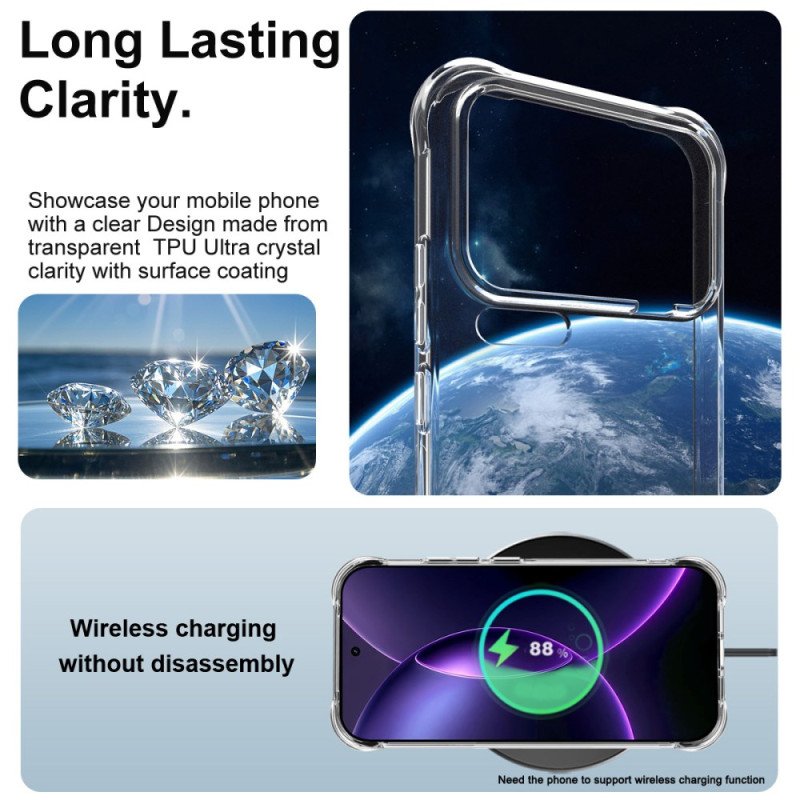 Skal Xiaomi 17 Pro Max Telefonfodral Förstärkt Genomskinlig