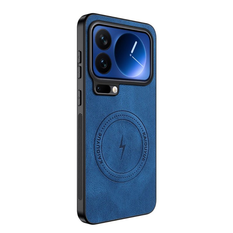 Skal Xiaomi 17 Pro Max Telefonfodral Magsafe Lädereffekt