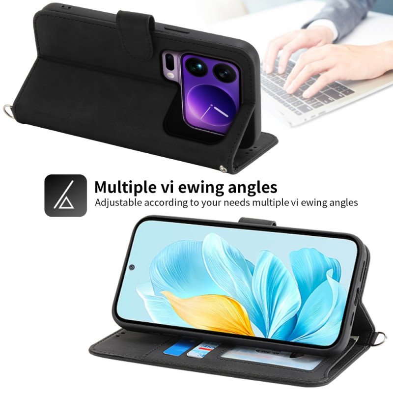 Skyddsfodral Xiaomi 17 Pro Max Spets Med Rem Och Axelrem