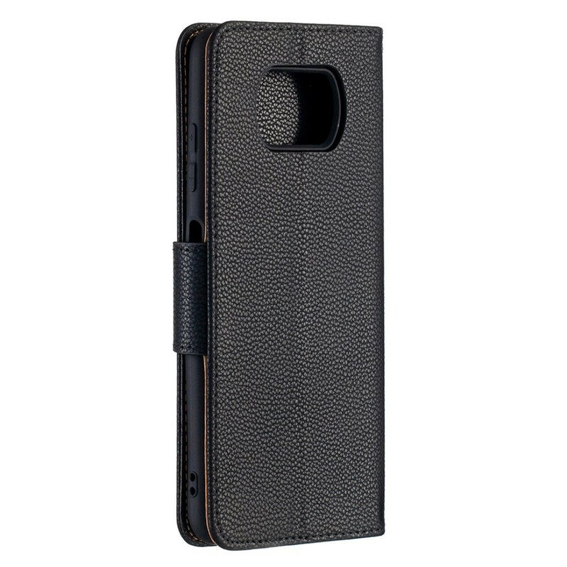 Fodral Poco X3 / X3 Pro / X3 NFC Folio-fodral Litchi Rabat Oblique