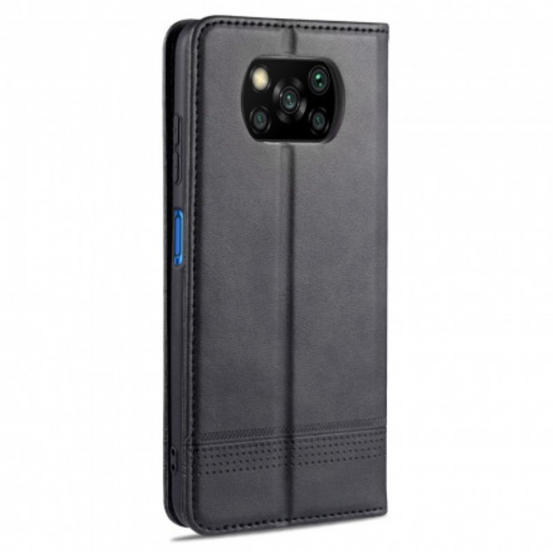 Folio-fodral Poco X3 / X3 Pro / X3 NFC Läderfodral Azns Läder Styling