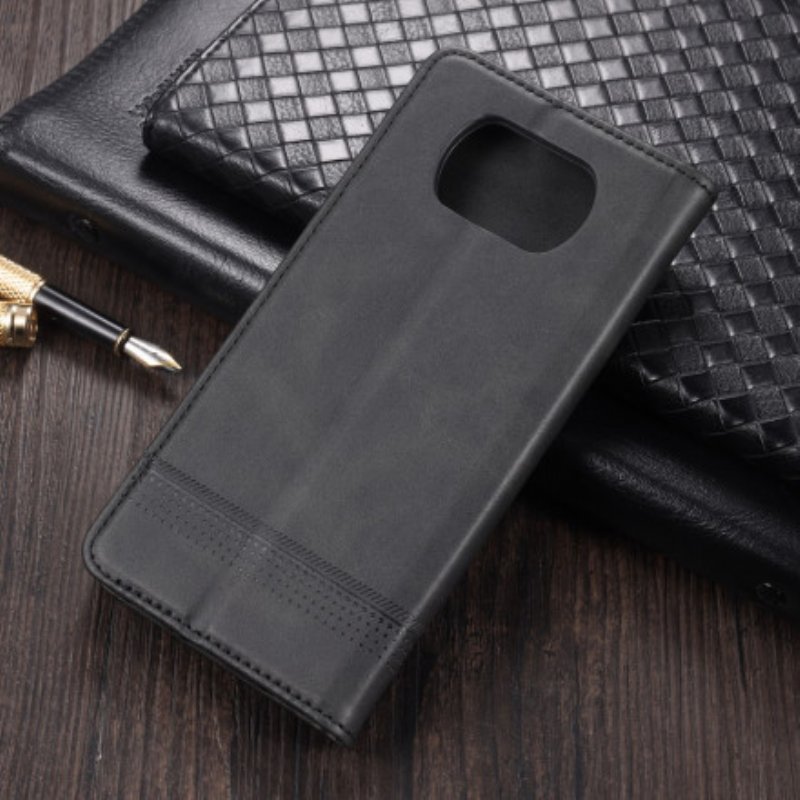Folio-fodral Poco X3 / X3 Pro / X3 NFC Läderfodral Azns Läder Styling