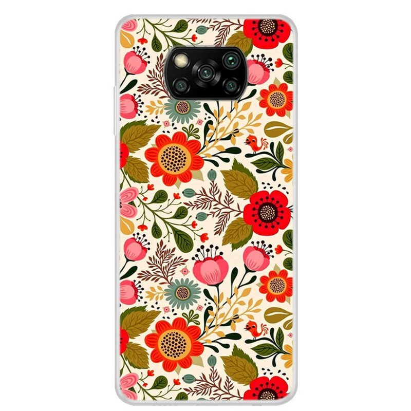 Skal Poco X3 / X3 Pro / X3 NFC Blommig Gobeläng