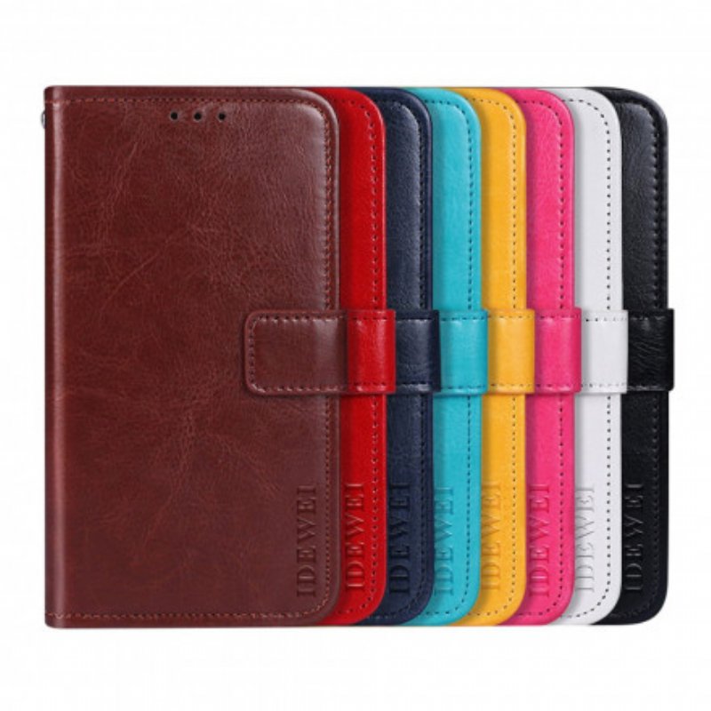 Folio-fodral Fodral Asus Zenfone 8 Flip Läderfodral Läderimitation Idewei