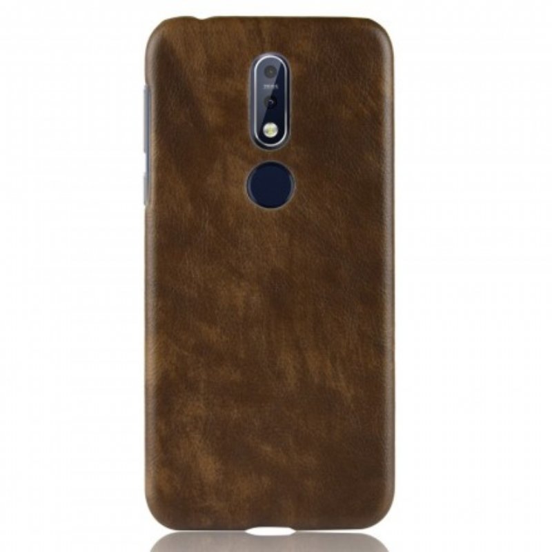 Skal Nokia 7.1 Litchi Lädereffekt
