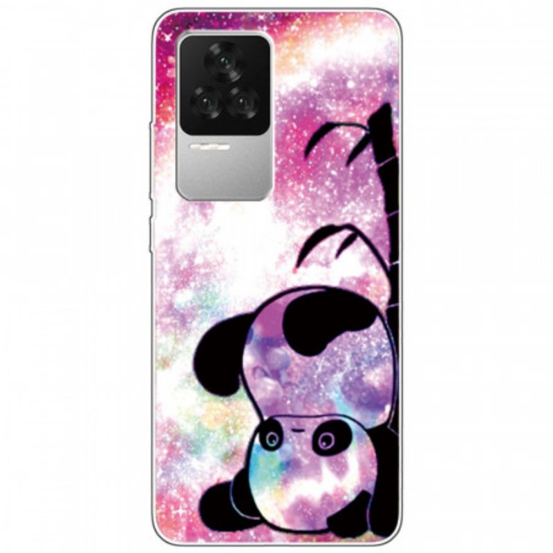 Skal Poco F4 Silikon Panda Upp Och Ner