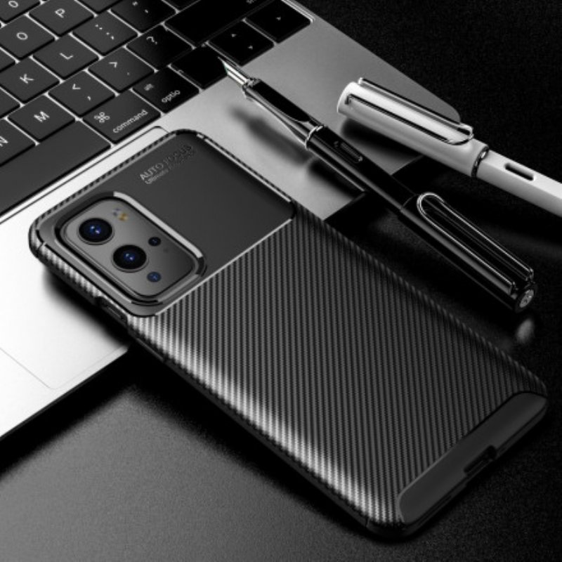 Skal OnePlus 9 Pro Flexibel Kolfiberstruktur
