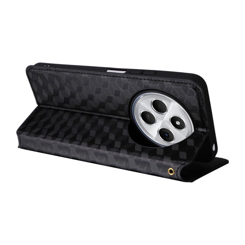 Folio-fodral Poco C75 Telefonfodral Diamantmönster