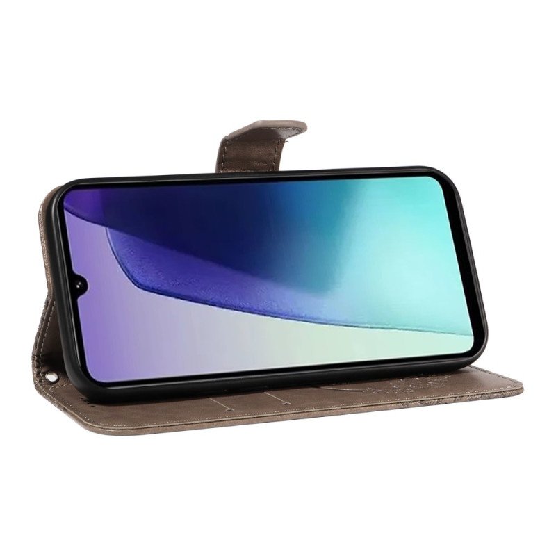 Läderfodral Poco C75 Telefonfodral Grafisk Fjäril