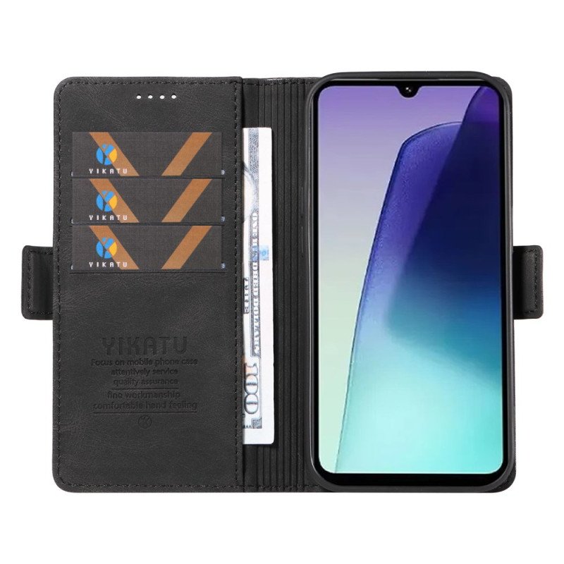 Läderskal Fodral Poco C75 Mockaeffekt Yikatu