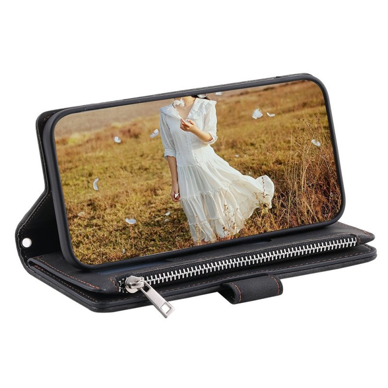 Läderskal Fodral Poco C75 Quiltad Multifunktionell