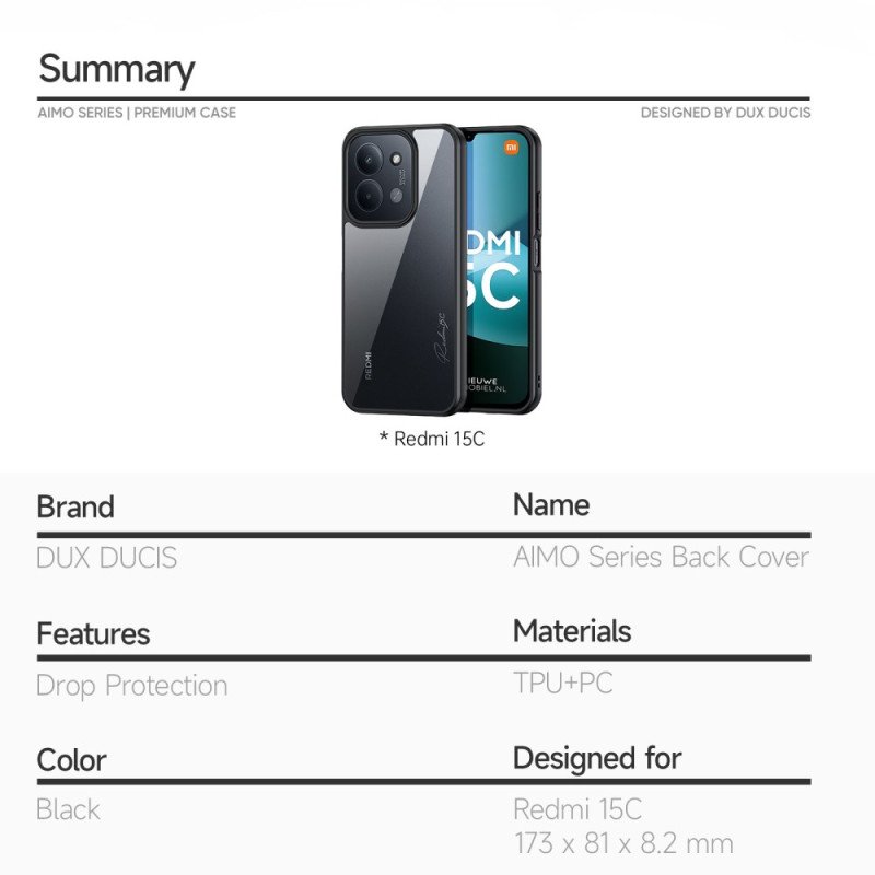 Skal Poco C75 Aimo-serien Dux Ducis