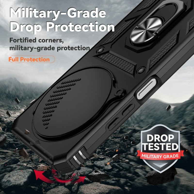 Skal Poco C75 Telefonfodral Kadem Ringhållare Med Blomma Och Strass Och Kameraskydd