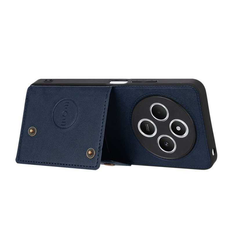 Skal Poco C75 Telefonfodral Korthållare Och Stativ I Lädereffekt