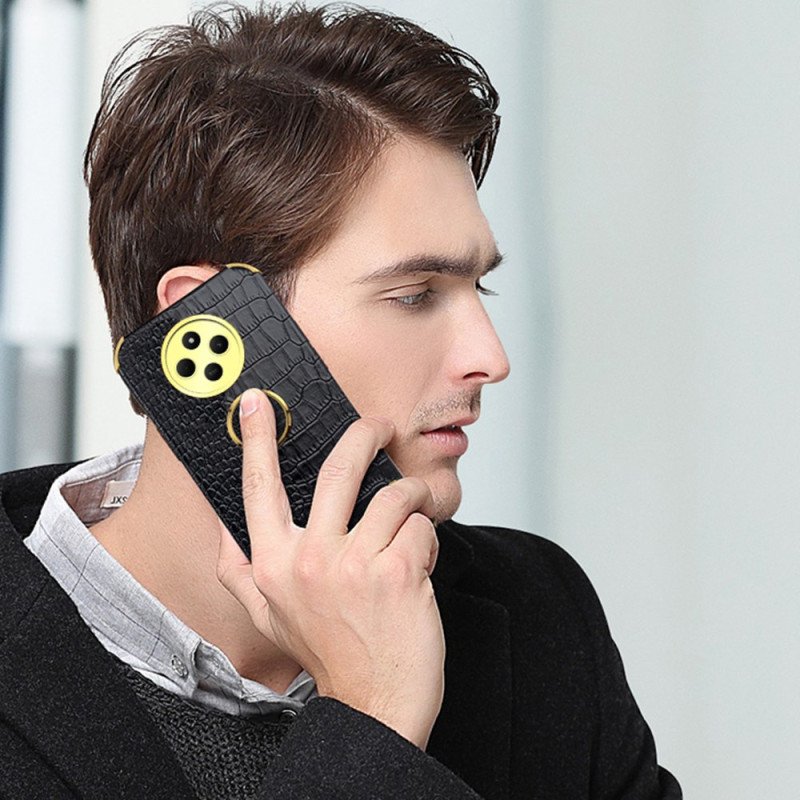 Skal Poco C75 Telefonfodral Krokodilstil Med Stativ