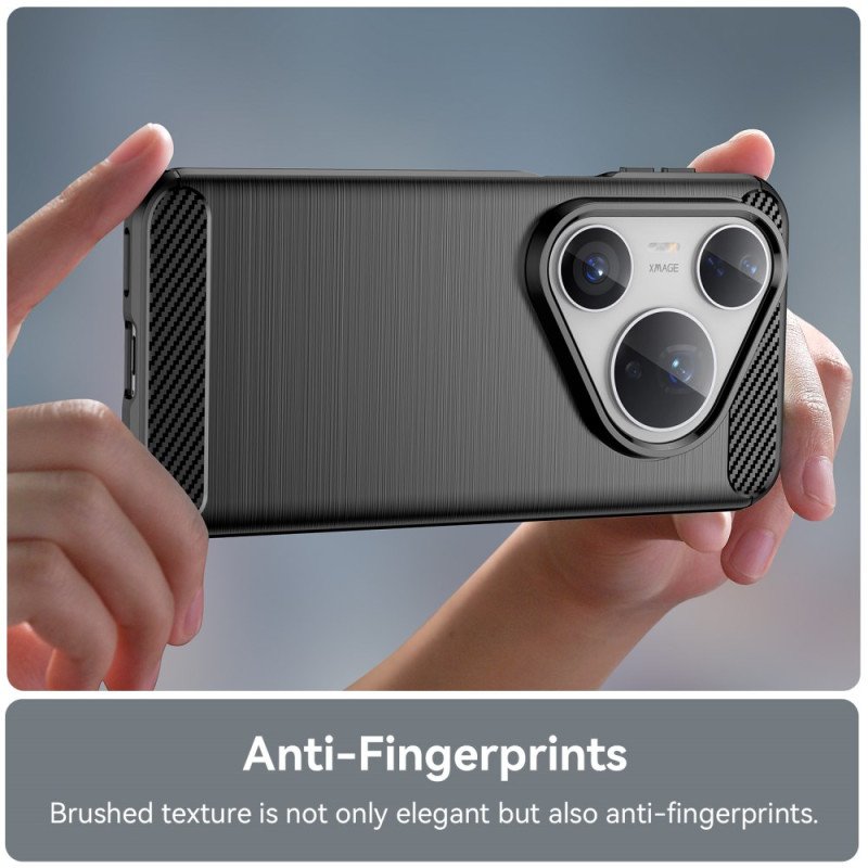 Skal Huawei Pura 80 Pro Borstad Kolfiber