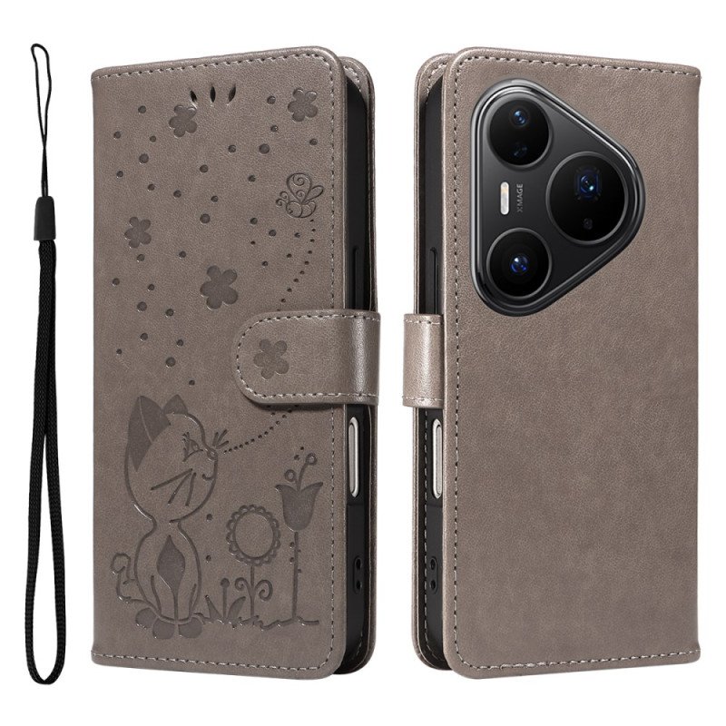 Skyddsfodral Huawei Pura 80 Pro Katt Och Bi