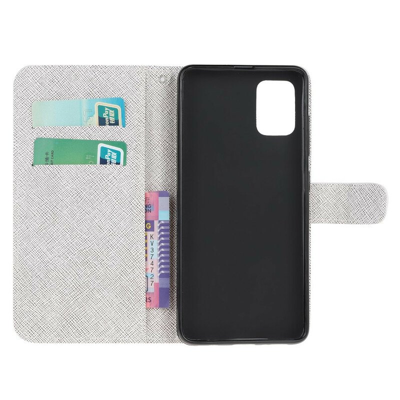 Fodral Samsung Galaxy A41 Med Kedjar Lunar Strap Blommor