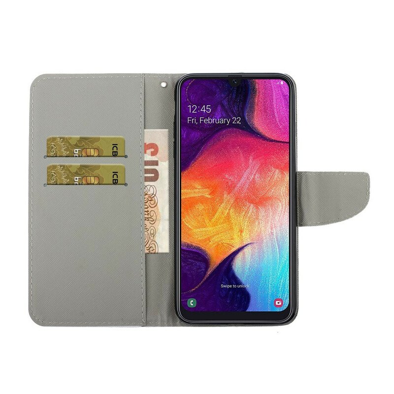 Fodral Samsung Galaxy A41 Med Kedjar Thong Daisies
