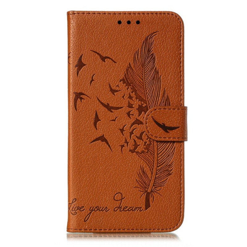 Läderfodral Samsung Galaxy A41 Faux Leather Lev Din Dröm