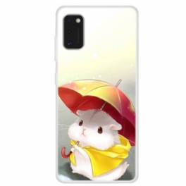 Mobilskal Samsung Galaxy A41 Hamster I Regnet
