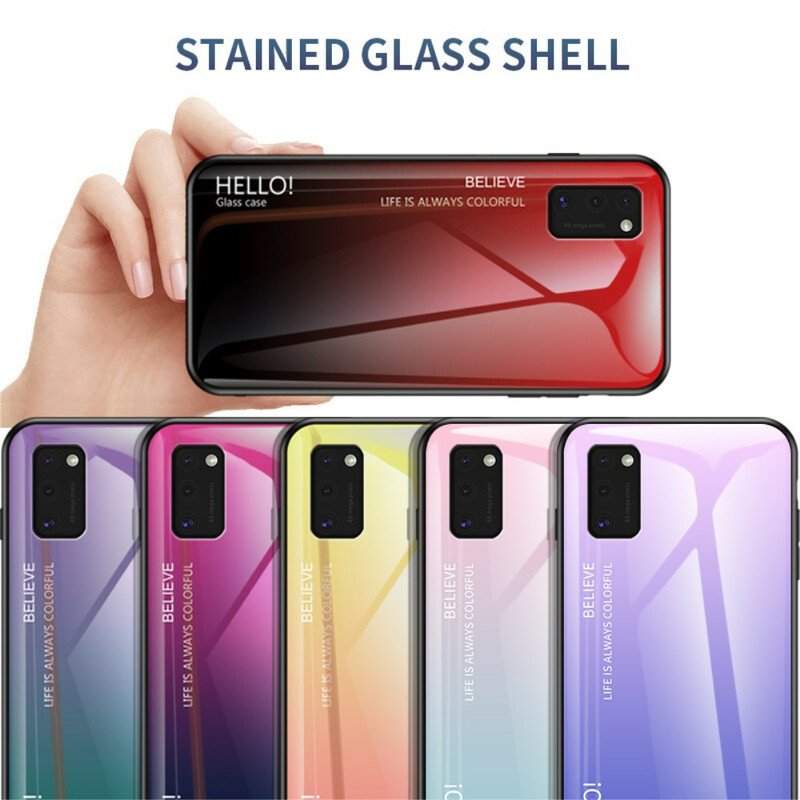 Skal Samsung Galaxy A41 Härdat Glas Hej