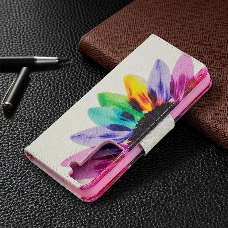 Fodral Samsung Galaxy S21 5G Akvarell Blomma