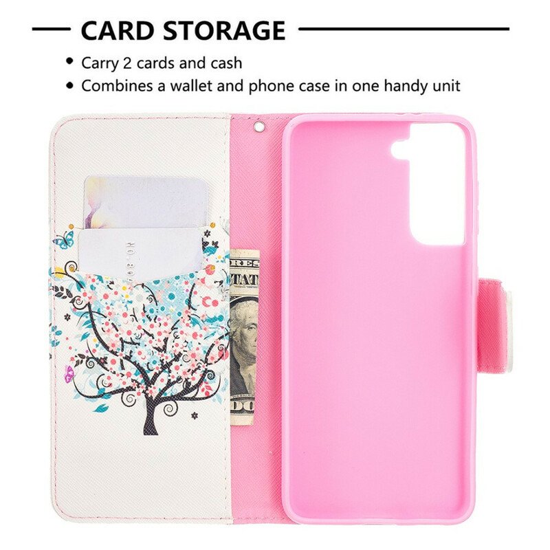 Fodral Samsung Galaxy S21 5G Blommande Träd