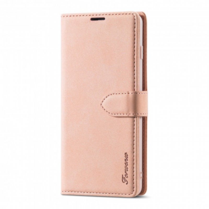 Folio-fodral Samsung Galaxy S21 5G Imiterat Läder Forwenw