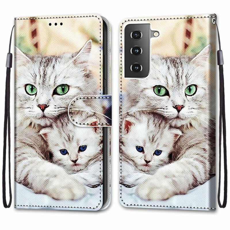 Folio-fodral Samsung Galaxy S21 5G Kattfamilj