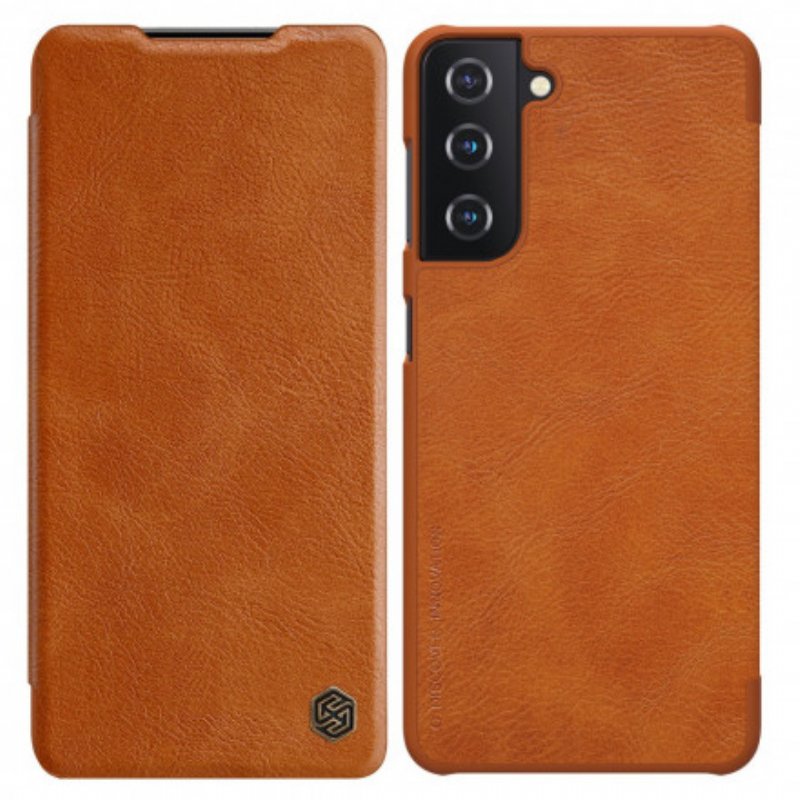 Folio-fodral Samsung Galaxy S21 5G Läderfodral Nillkin Qin-serien