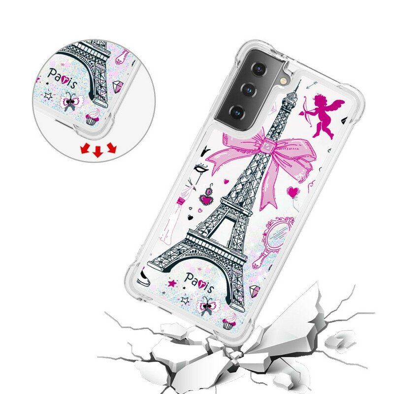 Skal Samsung Galaxy S21 5G Eiffeltornets Paljetter