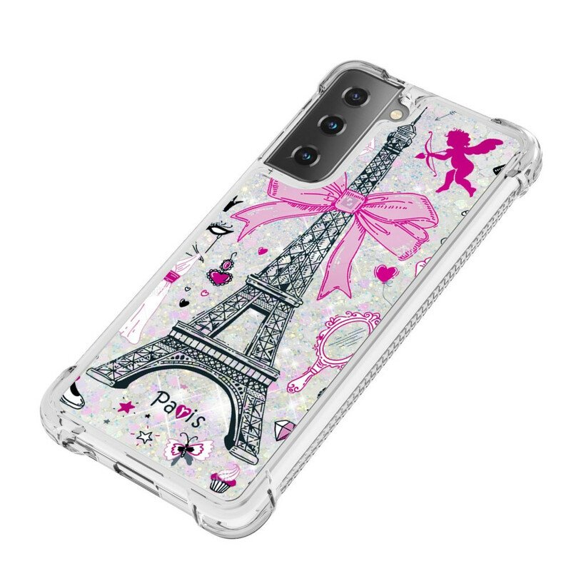 Skal Samsung Galaxy S21 5G Eiffeltornets Paljetter