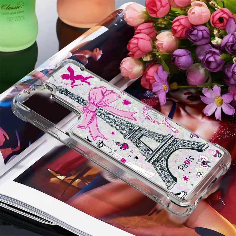 Skal Samsung Galaxy S21 5G Eiffeltornets Paljetter