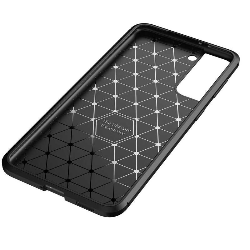 Skal Samsung Galaxy S21 5G Flexibel Kolfiberstruktur