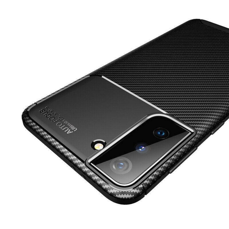 Skal Samsung Galaxy S21 5G Flexibel Kolfiberstruktur