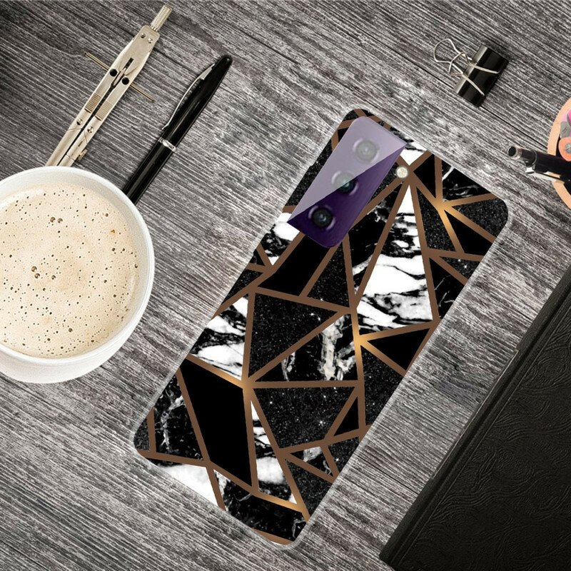 Skal Samsung Galaxy S21 5G Geometrisk Marmor