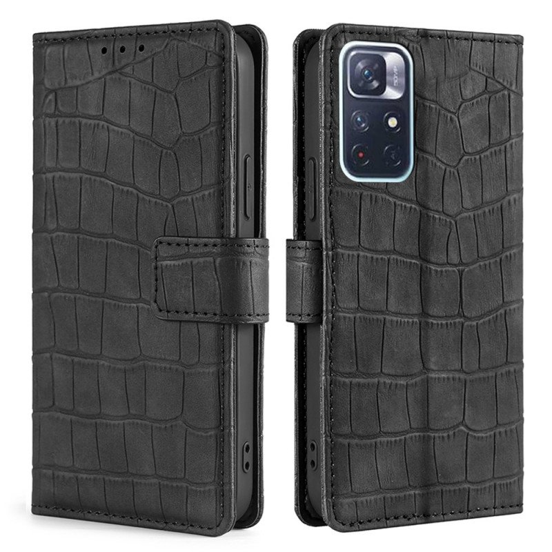 Fodral Poco M4 Pro 5G Skin-touch Crocodile