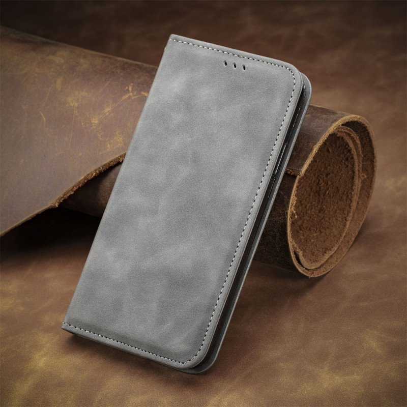 Folio-fodral Poco M4 Pro 5G Läderfodral Klassisk Skin-touch