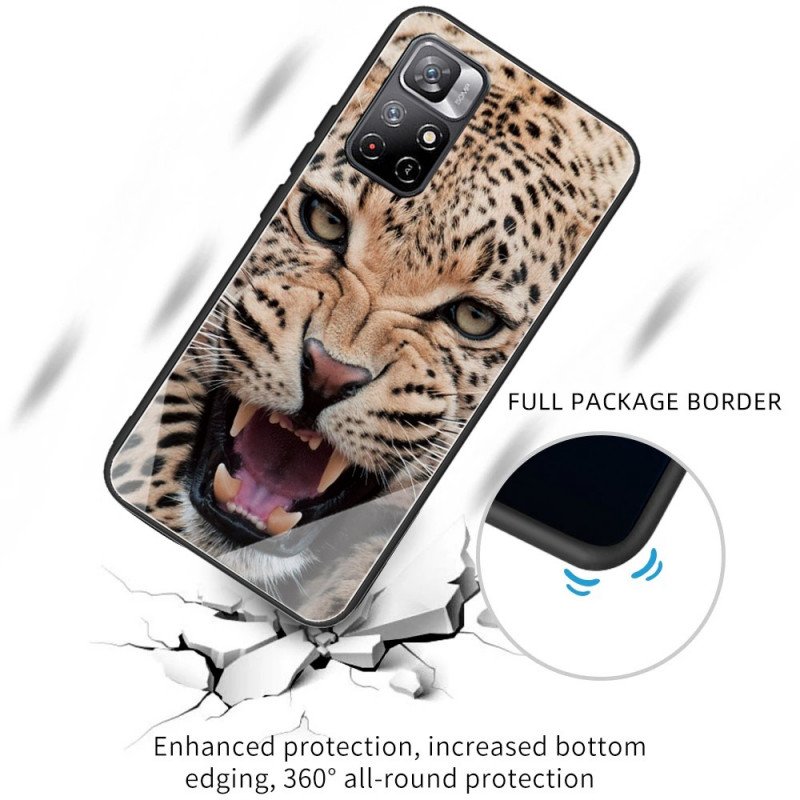 Skal Poco M4 Pro 5G Leopard Härdat Glas