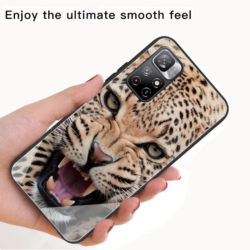 Skal Poco M4 Pro 5G Leopard Härdat Glas