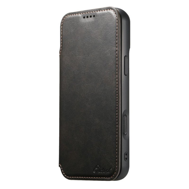 Fodral För iPhone 17 Pro Magsafe-kompatibel Lädereffekt