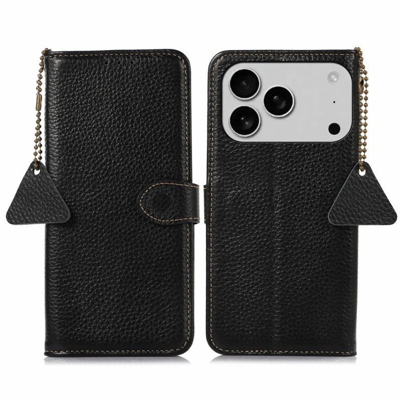 Fodral För iPhone 17 Pro Rfid-blockerande Texturerat Läder