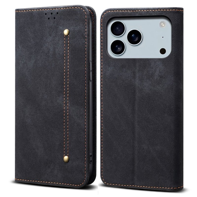 Folio-fodral iPhone 17 Pro Denimtyg