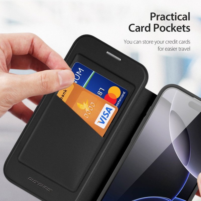 Folio-fodral iPhone 17 Pro Dux Ducis X Pro-seriens Skal