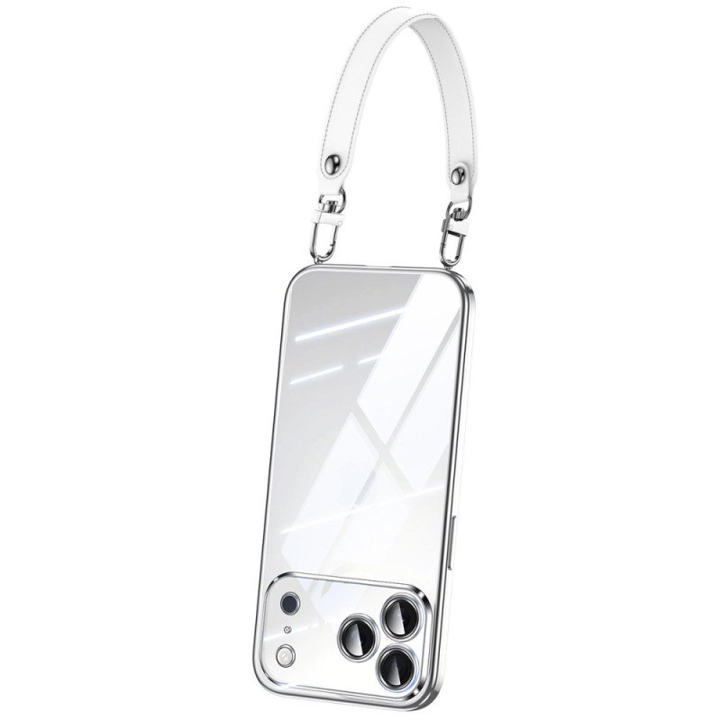 Skal För iPhone 17 Pro Transparent Med Handledsrem