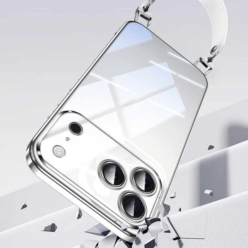 Skal För iPhone 17 Pro Transparent Med Handledsrem